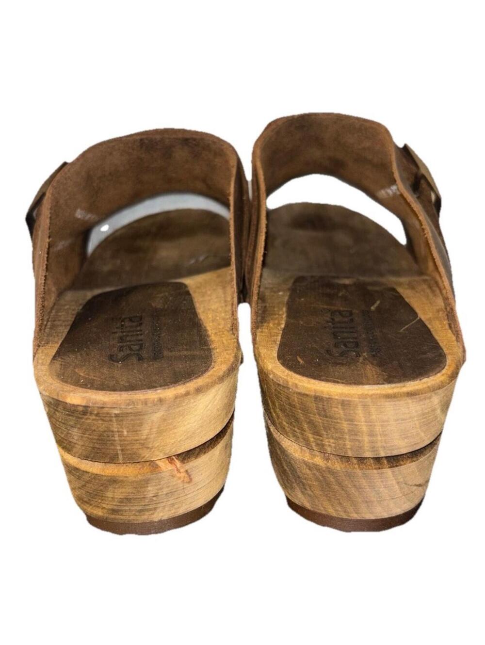 Sanita The Original Danish Clogs Slip On Brown Leather size 42 - Picture 5 of 9